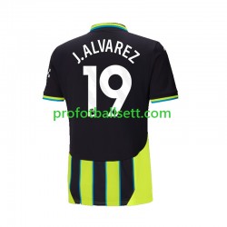 Fotballdrakt Manchester City Julian Alvarez 19 Herre Bortekit 2024-2025 Kortermet