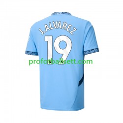 Fotballdrakt Manchester City Julian Alvarez 19 Herre Hjemmekit 2024-2025 Kortermet
