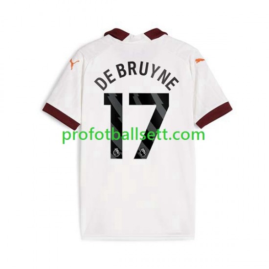 Fotballdrakt Manchester City Kevin De Bruyne 17 Herre Bortekit 2023-2024 Kortermet