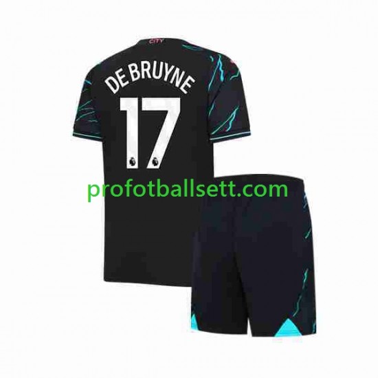 Fotballdrakt Manchester City Kevin De Bruyne 17 Barn Tredjekit 2023-2024 Kortermet