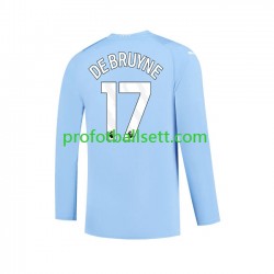 Fotballdrakt Manchester City Kevin De Bruyne 17 Herre Hjemmekit 2023-2024 Langermet