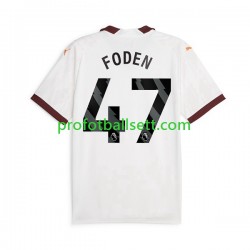 Fotballdrakt Manchester City Phil Foden 47 Herre Bortekit 2023-2024 Kortermet