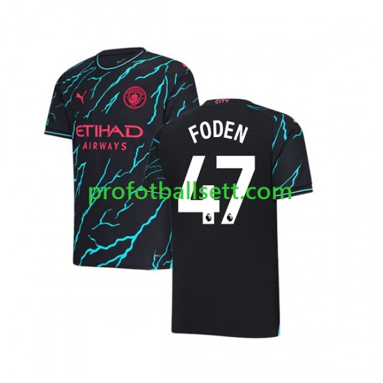 Fotballdrakt Manchester City Phil Foden 47 Herre Tredjekit 2023-2024 Kortermet