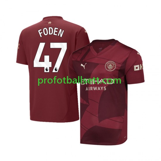 Fotballdrakt Manchester City Phil Foden 47 Herre Tredjekit 2024-2025 Kortermet