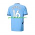 Fotballdrakt Manchester City RODRIGO 16 Herre Hjemmekit 2024-2025 Kortermet
