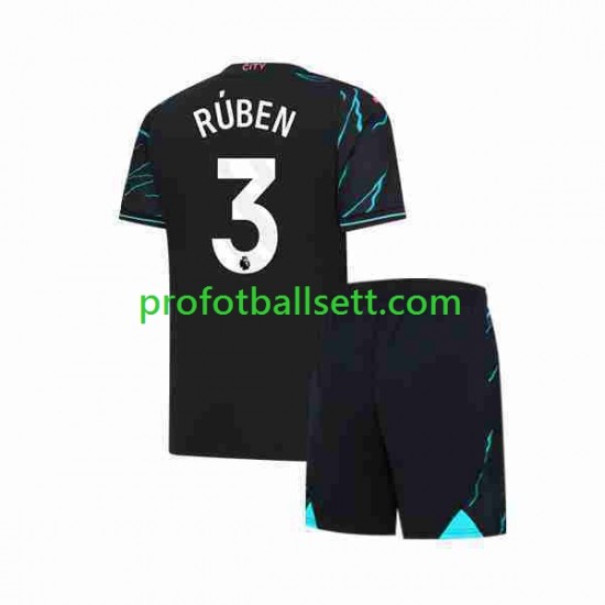 Fotballdrakt Manchester City Ruben 3 Barn Tredjekit 2023-2024 Kortermet