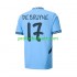 Fotballdrakt Manchester City UCL Font DE BRUYNE 17 Herre Hjemmekit 2024-2025 Kortermet