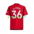 Fotballdrakt Manchester Utd Anthony Elanga 36 Herre Hjemmekit 2023-2024 Kortermet