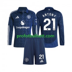 Fotballdrakt Manchester Utd Antony 21 Barn Hjemmekit 2024-2025 Langermet