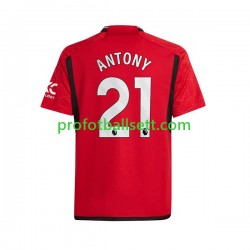 Fotballdrakt Manchester Utd Antony Matheus 21 Herre Hjemmekit 2023-2024 Kortermet