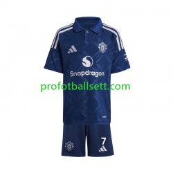 Fotballdrakt Manchester Utd Beckham 7 Barn Bortekit 2024-2025 Kortermet