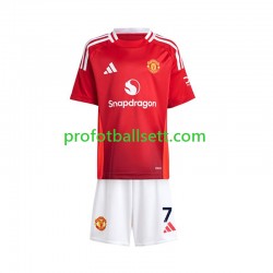 Fotballdrakt Manchester Utd Beckham 7 Barn Hjemmekit 2024-2025 Kortermet