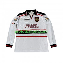 Retro Fotballdrakt Manchester Utd Beckham 7 Herre Bortekit 1998-1999 Langermet