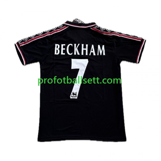 Retro Fotballdrakt Manchester Utd Beckham 7 Herre Tredjekit 1998-1999 Kortermet