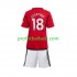 Fotballdrakt Manchester Utd Carlos Casemiro 18 Barn Hjemmekit 2023-2024 Kortermet