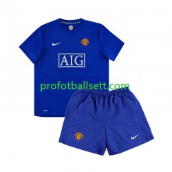 Retro Fotballdrakt Manchester Utd Barn Bortekit 2008 Kortermet