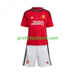 Fotballdrakt Manchester Utd Barn Hjemmekit 2023-2024 Kortermet