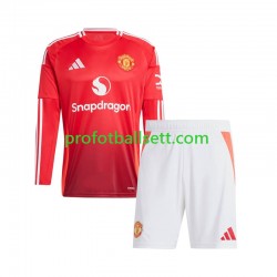 Fotballdrakt Manchester Utd Barn Hjemmekit 2024-2025 Langermet