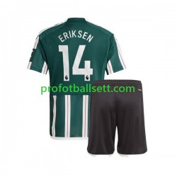 Fotballdrakt Manchester Utd Christian Eriksen 14 Barn Bortekit 2023-2024 Kortermet