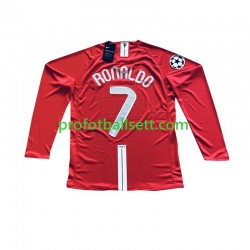 Retro Fotballdrakt Manchester Utd Cristiano Ronaldo 7 Champion League 2007 Herre Hjemmekit Langermet