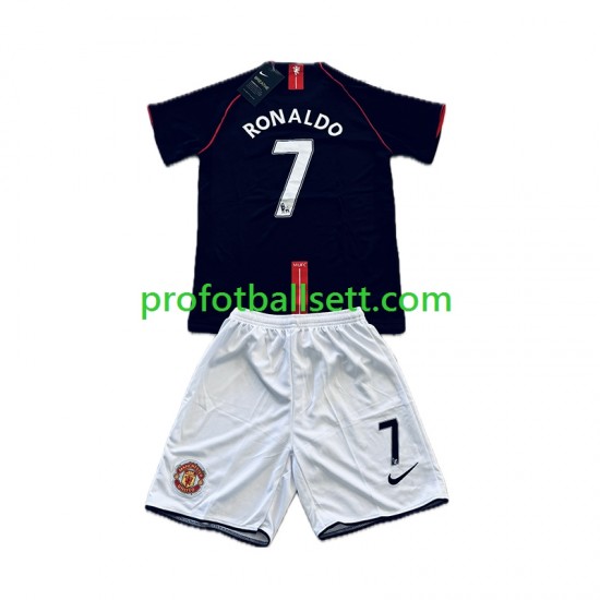 Retro Fotballdrakt Manchester Utd Cristiano Ronaldo 7 2007- Barn Bortekit 2008 Kortermet