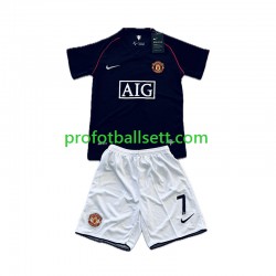 Retro Fotballdrakt Manchester Utd Cristiano Ronaldo 7 2007- Barn Bortekit 2008 Kortermet