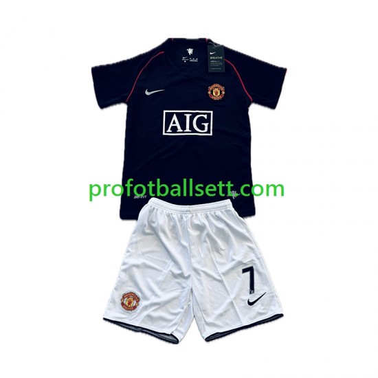 Retro Fotballdrakt Manchester Utd Cristiano Ronaldo 7 2007- Barn Bortekit 2008 Kortermet