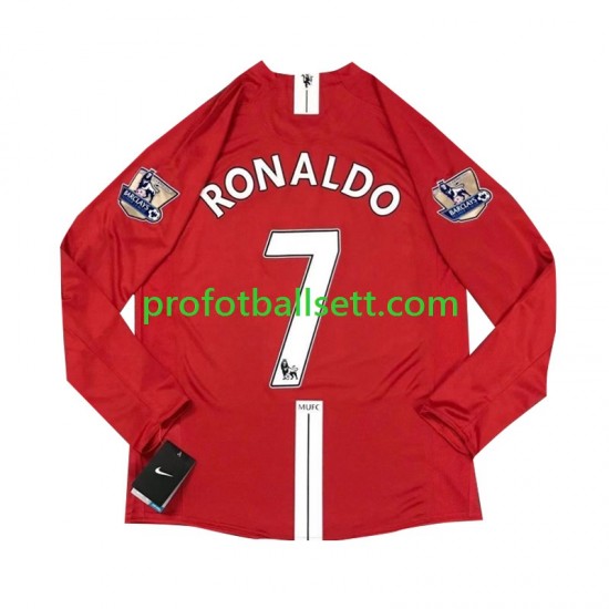 Retro Fotballdrakt Manchester Utd Cristiano Ronaldo 7 2007 Herre Hjemmekit Langermet