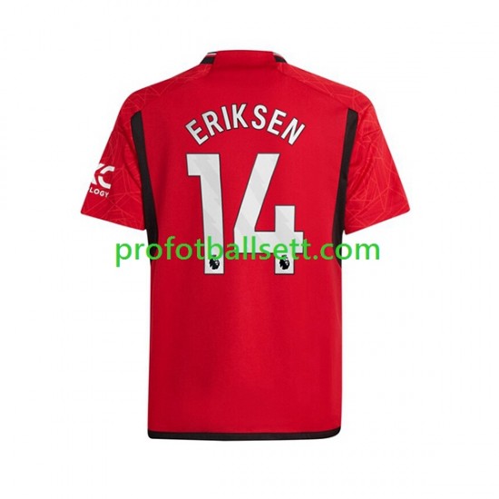 Fotballdrakt Manchester Utd Eriksen 14 Herre Hjemmekit 2023-2024 Kortermet