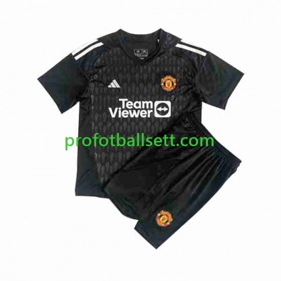Fotballdrakt Manchester Utd Keeper Barn Tredjekit 2023-2024 Kortermet
