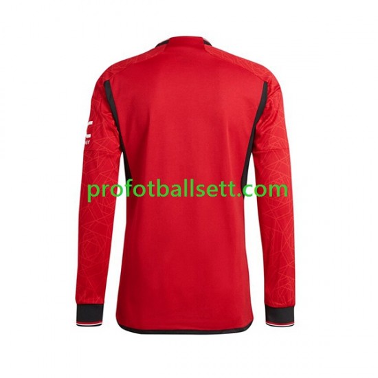 Fotballdrakt Manchester Utd Herre Hjemmekit 2023-2024 Langermet
