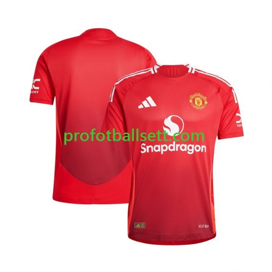 Fotballdrakt Manchester Utd Herre Hjemmekit 2024-2025 Rød Kortermet