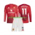 Fotballdrakt Manchester Utd Joshua Zirkzee 11 Barn Hjemmekit 2024-2025 Langermet