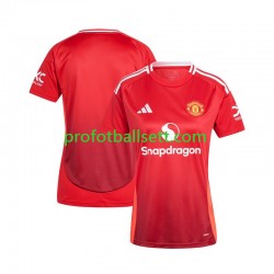 Fotballdrakt Manchester Utd Dame Hjemmekit 2024-2025 Rød Kortermet