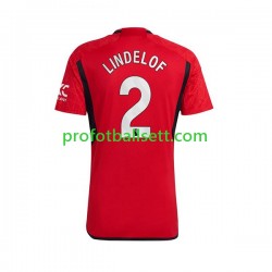 Fotballdrakt Manchester Utd Lindelof 2 Herre Hjemmekit 2023-2024 Kortermet