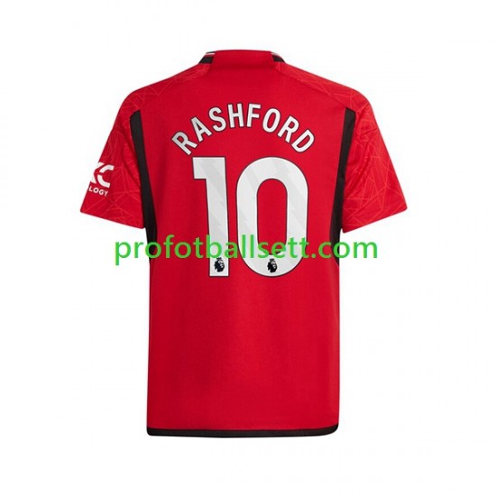 Fotballdrakt Manchester Utd Marcus Rashford 10 Herre Hjemmekit 2023-2024 Kortermet