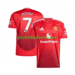 Fotballdrakt Manchester Utd Mason Mount 7 Herre Hjemmekit 2024-2025 Rød Kortermet