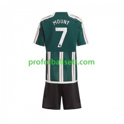Fotballdrakt Manchester Utd Mount 7 Barn Bortekit 2023-2024 Kortermet