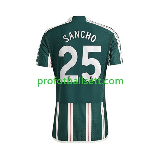 Fotballdrakt Manchester Utd Sancho 25 Herre Bortekit 2023-2024 Kortermet