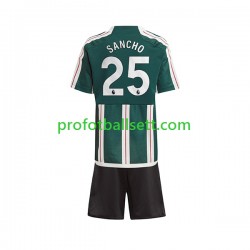 Fotballdrakt Manchester Utd Sancho 25 Barn Bortekit 2023-2024 Kortermet