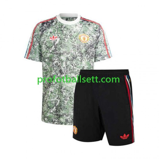 Fotballdrakt Manchester Utd Stone Roses Barn Hjemmekit 2023-2024 Kortermet