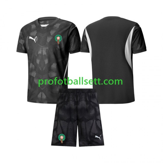 Fotballdrakt Marokko Keeper Barn Tredjekit 2024 Kortermet
