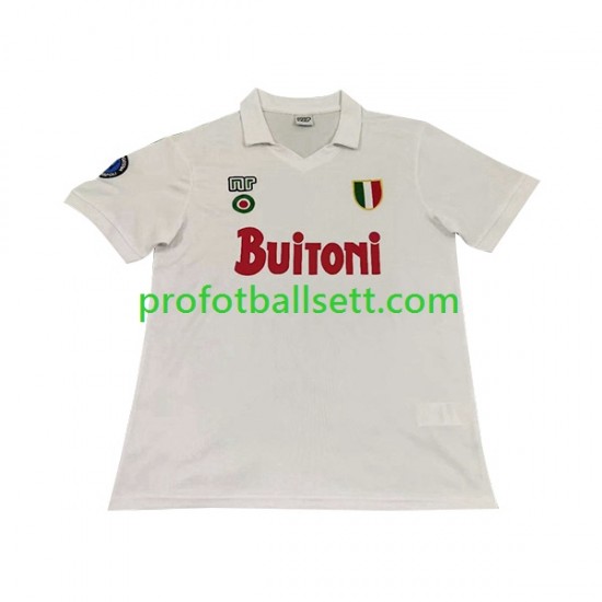 Retro Fotballdrakt Napoli 1987 1988 Herre Bortekit Kortermet