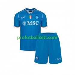 Fotballdrakt Napoli Barn Hjemmekit 2023-2024 Kortermet