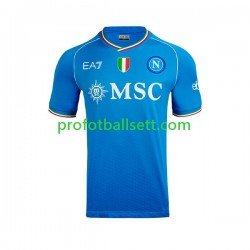 Fotballdrakt Napoli Herre Hjemmekit 2023-2024 Kortermet