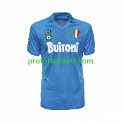 Retro Fotballdrakt Napoli 1987 1988 Herre Hjemmekit Kortermet