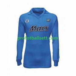 Retro Fotballdrakt Napoli 1989 Herre Hjemmekit 1990 Langermet