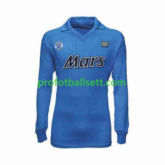 Retro Fotballdrakt Napoli 1989 Herre Hjemmekit 1990 Langermet