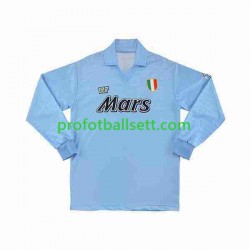 Retro Fotballdrakt Napoli 1991 Herre Hjemmekit 1990 Langermet
