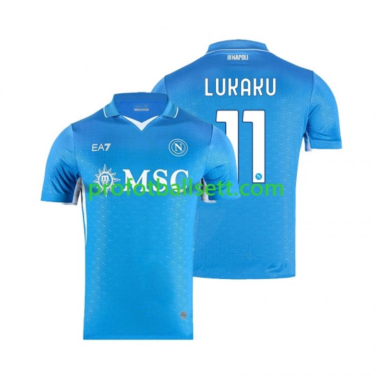 Fotballdrakt Napoli Lukaku 11 Herre Hjemmekit 2024-2025 Kortermet